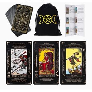 Tarot Card Deck with Velvet Storage Bag/NWT